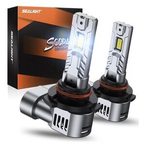 Sealight S2S 9005 HB3 LED Fog Light Bulbs 50000LM Cold White 2 Pack IP68